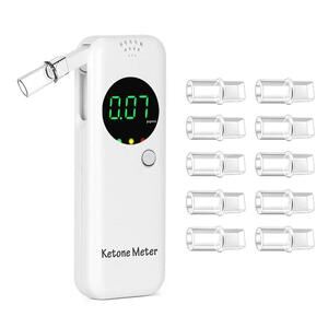 Portable Digital Ketone Breath Meter Analyzer Fasting Intermittent Diet 10Pcs